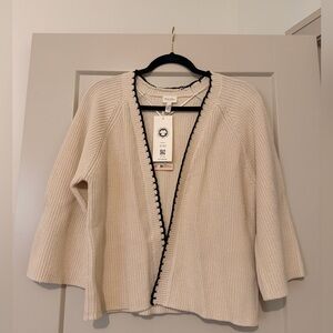 Part Two Open Knit Sweater L NWT